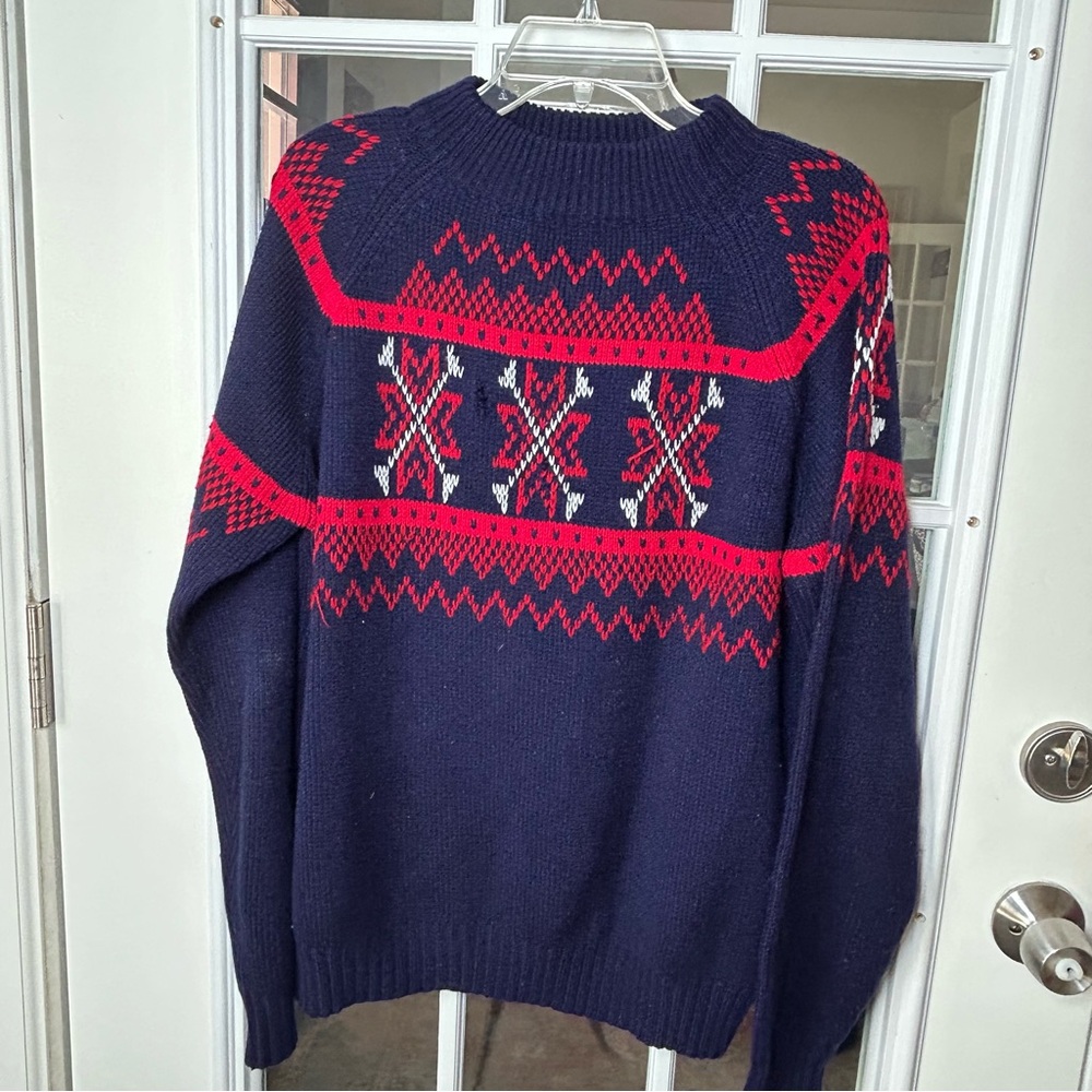Vintage Men's Nordic Ski Sweater, Large‎